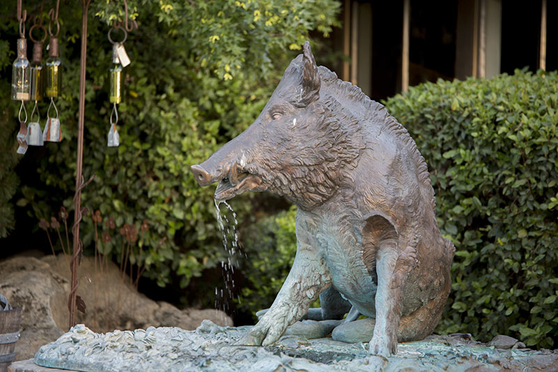 Eberle Winery Wild Boar Fountain