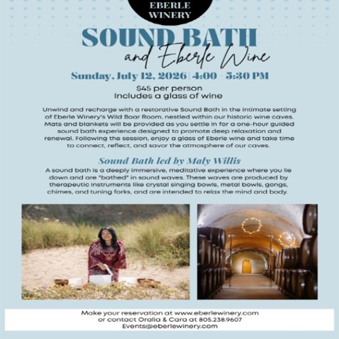 Sound Bath & Eberle Wine